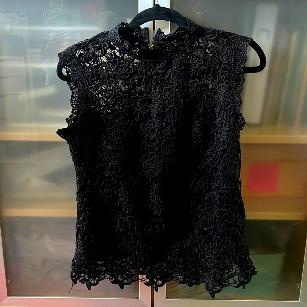 Black Lace Blouse